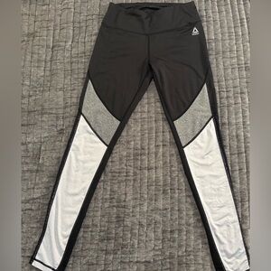 Reebok Black and Gray Leggings